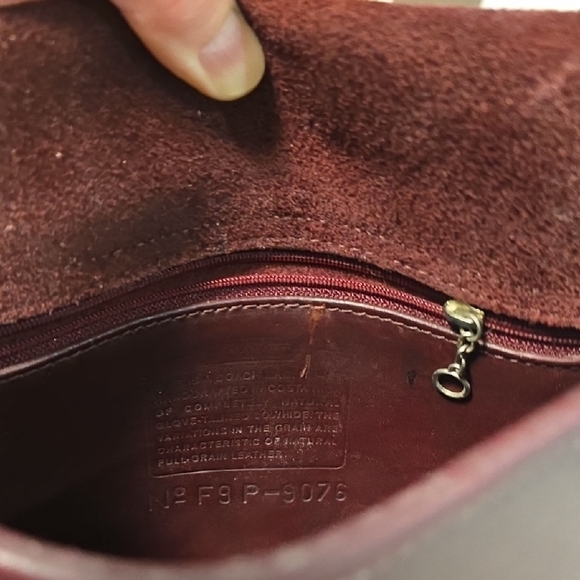 Coach Rich Dark Brown Vintage Leather Shoulder/Crossbody Bag - Picture 12 of 15